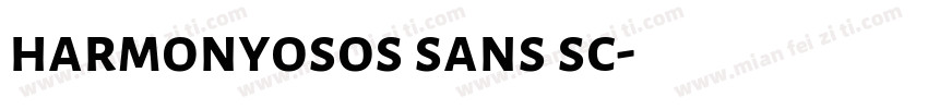 harmonyosos sans sc字体转换